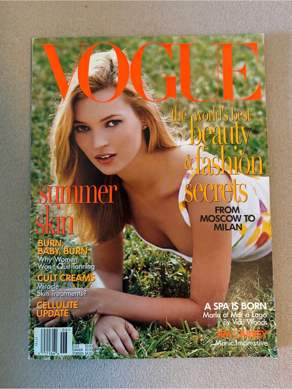 Vogue Magazine featuring Kate Moss June 1996
